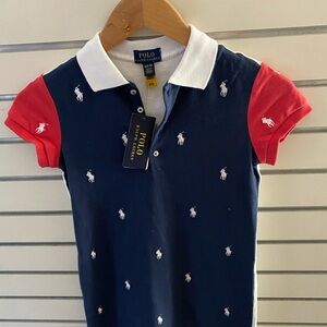 Polo by Ralph Lauren Kids Navy, Red, and White Polo Shirt